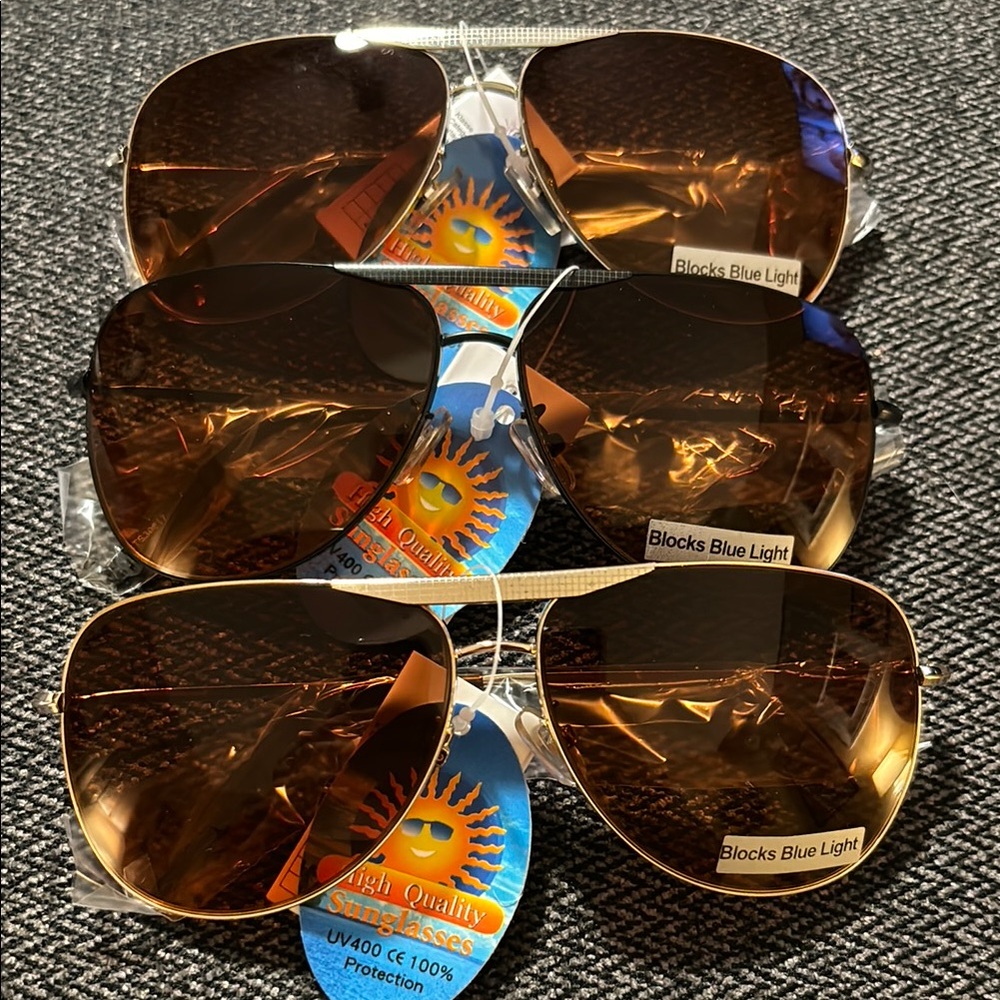 Men’s NWT Sunglasses 3pair UV400 100%UV protection